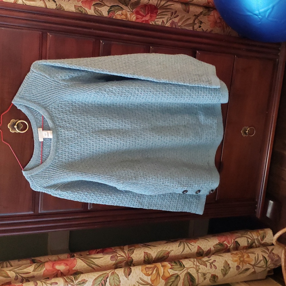 Teal sweater
